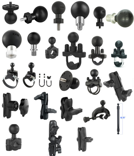 Ram round base mount - round, base,
