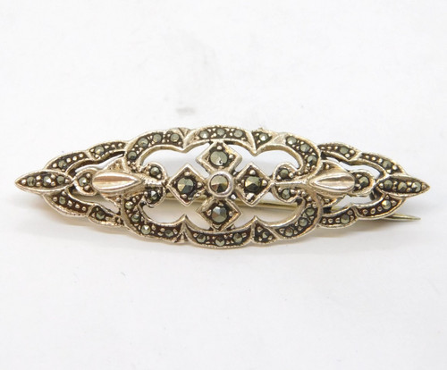 Sterling silver marcasite - sterling, &