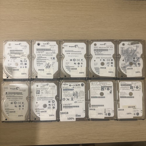 Joblot 160gb laptop - x, hard