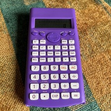 Purple scientific calculator With Slip Case Fully Tested And Working