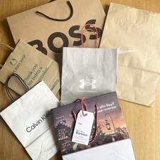 Bundle Of 6 Designer Branded Paper Gift/ Carrier Bags