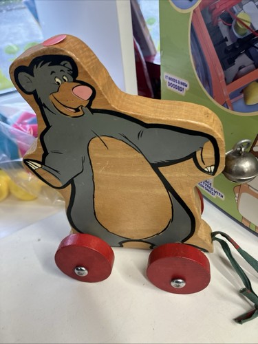 Vintage wooden pull - -along, toy