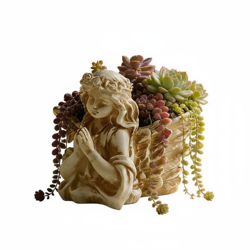 Praying angel planter - praying, european