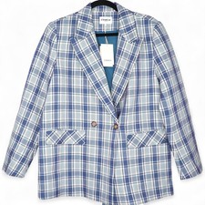 FRNCH Plaid Blazer Oversized
