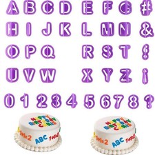 Fondant Letter Cutters Set
