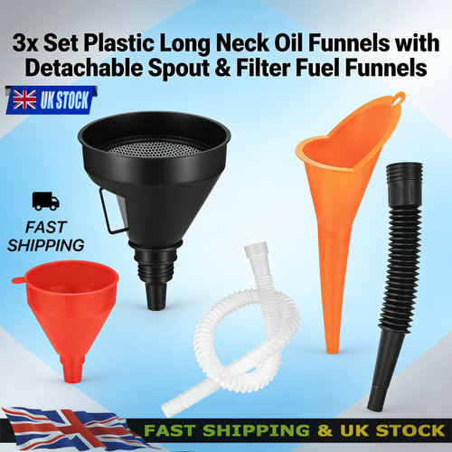 Set plastic long neck oil - 3x,