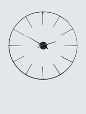 Libra Interiors Tiverton Skeleton Wall Clock W80 x D4.50cm - Black (Used) B+