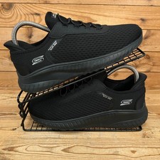 Skechers Trainers Womens Size UK 5 Slip Ins Bobs Sport Squad Chaos Black Shoes