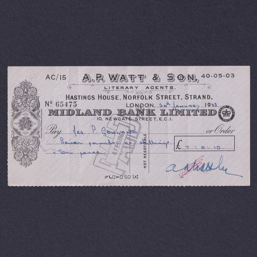 Midland bank cheque - bank, cheque.