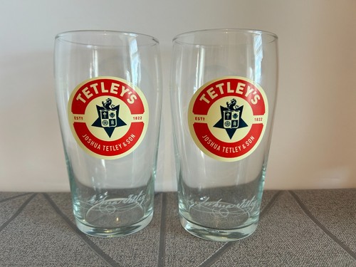 Tetley bitter pint - pint, glasses