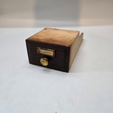 Original Antique Oak roll top desk inside paperwork drawer file drawer.