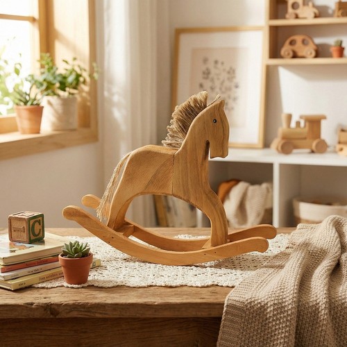 Handmade wooden rocking - wooden,