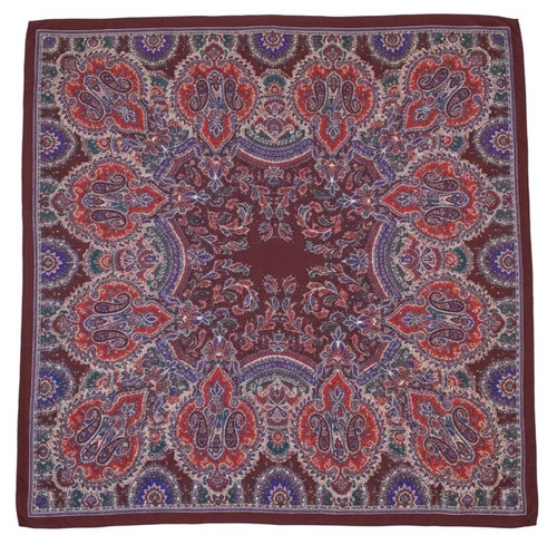Vintage silk paisley floral - silk,
