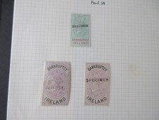 Ireland QV Bankruptcy Revenues Specimens on Page, 99p Start