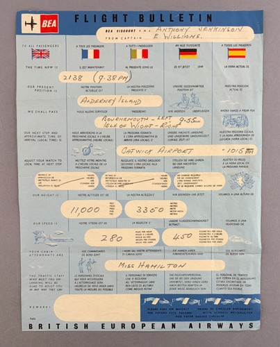 Bea british european - european, airways