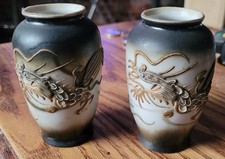A pair of Chinese Dragon Pots, Old, Small 9cm tall.