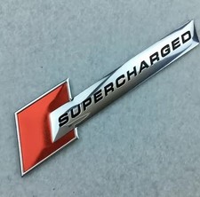 2 x Supercharged Audi Badges