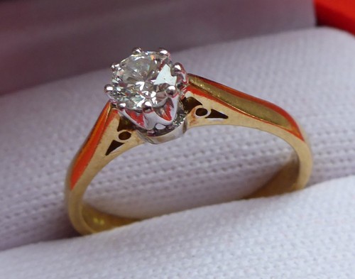 Solitaire diamond ring - solitaire,