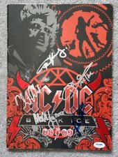 AC/DC Fully Hand-Signed Black Ice Tour Programme Plus "FREE" Extras LOA-PSA/DNA 