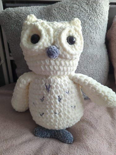 Large plush owl toy - large,