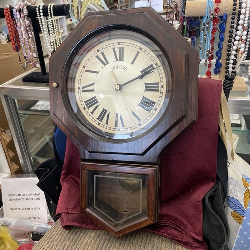 Vintage wooden bulova - wooden, hanging