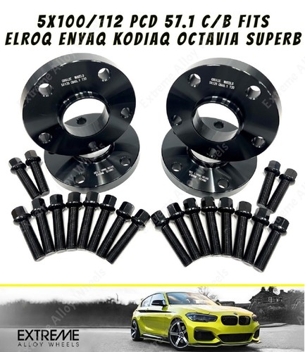 Black wheel spacers 15mm - wheel, for