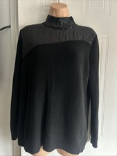 Brand New Without Tags Karen Millen Black Jumper Size Medium (m) 12