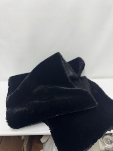 Ladies black faux fur - ladies,