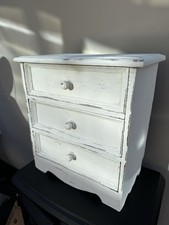 Vintage Upcycled Small Bedside Cabinet Shabby Chic 14” X 13 X 8 5 Kgs