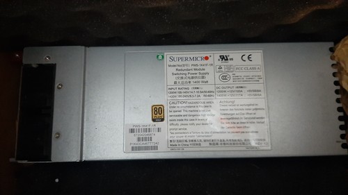 Supermicro 1400w redundant - 1400w, 1u