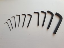 Hex Metric Short Arm Allen Keys / Hex Wrench / Hexagon Key 1.5mm - 10mm