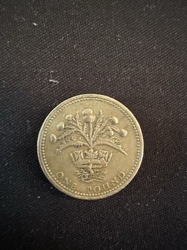 1984 tistle one pound coin - tistle,