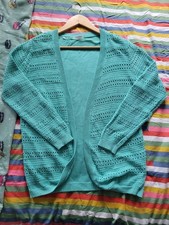 Damart Cardigan 14-16 Aqua