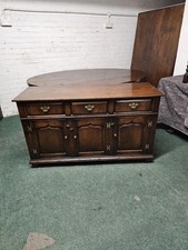 ANTIQUE/REPRODUCTION SOLID ENGLISH OAK SIDEBOARD/DRESSER BASE/PLASMA TV STAND
