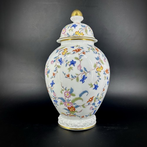 Rosenthal floral lidded vase
