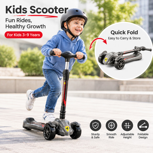 Kids scooter level - kids, 4-level