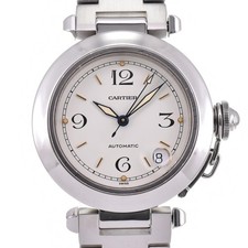 CARTIER Pasha C W31015M7 Date white Dial Automatic Unisex Watch N#143163