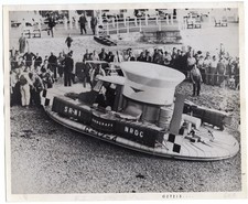 1959 British Hovercraft NRDC SR-N1 Flying Saucer Crosses Channel News Photo
