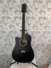 Vangoa 12-string electric acoustic guitar.  Left Hand
