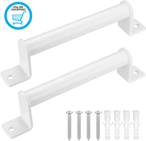 Pcs white door handles - 2,