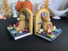 Pair of Bookends Teddies / Bear Story Time Teddy Bear Bookends