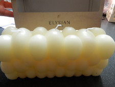 Robert Frederick Candle Block LARGE 7" ELYSIAN BUBBLE 3 wicks BOXED Minimalist