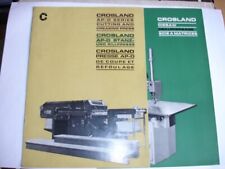 2 Vintage 1960s CROSLAND Brochures AP-D Cutting & Creasing Machine & Die Saw