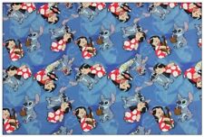(C) Various Stitch & Lilo FQ, 1/2 Metre Cotton Fabric Disney Tropical Musical