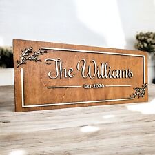 Personalized Wooden Family