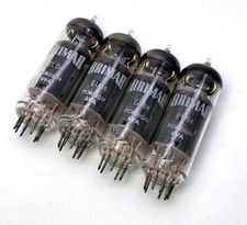 Matched Quad Brimar Foreign EL84 Valves Tubes New Old Stock