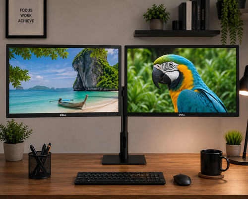 Dual screen set - up, 2x