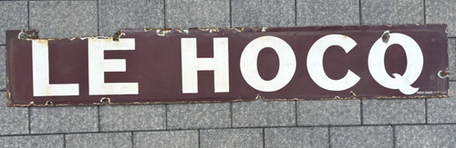 Original enamel sign le - original,