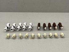 20 Vintage Horny Animal Figures Cows & Sheep on Bases OO  Very Good Condition