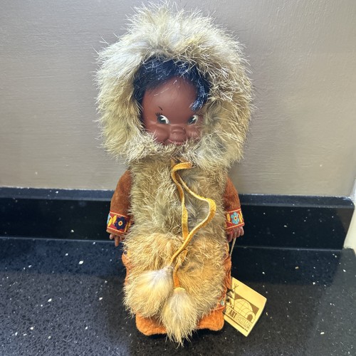Vintage eskimo doll - eskimo,